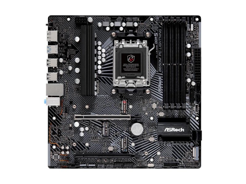 Материнская плата ASRock B650m Pg Lighning, Socket AM5, AMD B650, ATX, RTL
