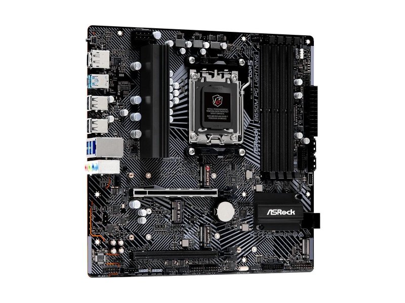 Материнская плата ASRock B650m Pg Lighning, Socket AM5, AMD B650, ATX, RTL Материнская плата ASRock B650m Pg Lighning, Socket AM5, AMD B650, ATX, RTL