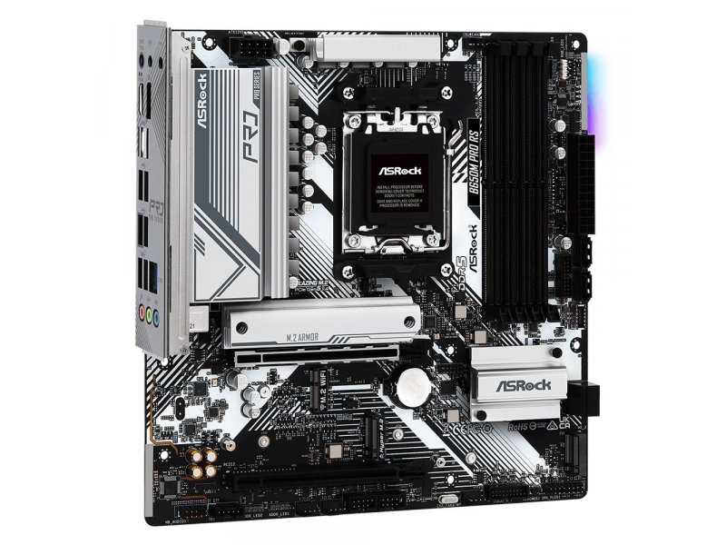 Материнская плата ASRock B650M PRO RS, Socket AM5, AMD B650, mATX, RTL Материнская плата ASRock B650M PRO RS, Socket AM5, AMD B650, mATX, RTL