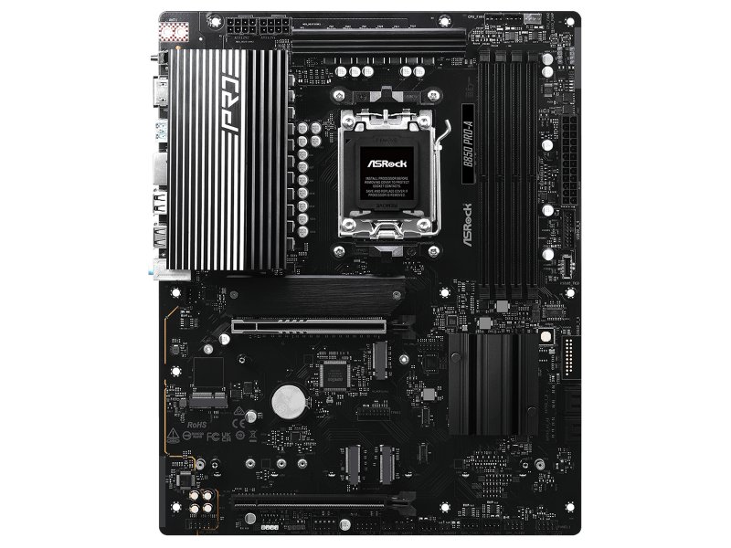 Материнская плата ASRock B850 PRO-A, Socket AM5, AMD B850, ATX, RTL
