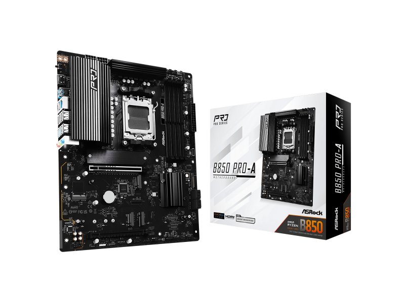 Материнская плата ASRock B850 PRO-A, Socket AM5, AMD B850, ATX, RTL Материнская плата ASRock B850 PRO-A, Socket AM5, AMD B850, ATX, RTL