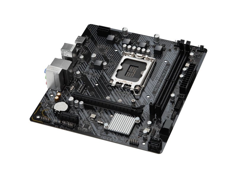 Материнская плата ASRock H610M-H2/M.2 D5, Socket LGA 1700, Intel H610, mATX, RTL