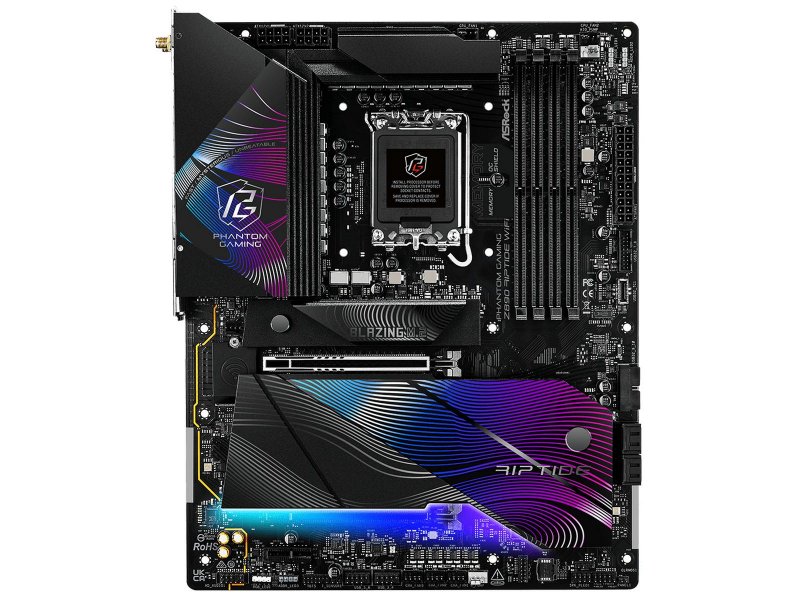 Материнская плата ASRock Z890 Riptide Wifi, Socket LGA 1851, Intel Z890, ATX, RTL Материнская плата ASRock Z890 Riptide Wifi, Socket LGA 1851, Intel Z890, ATX, RTL