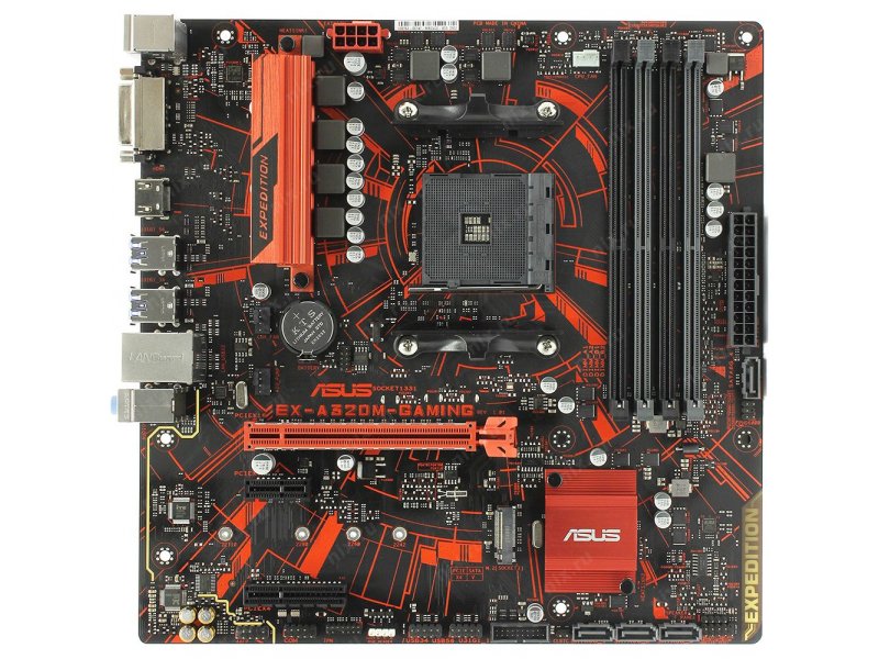 Материнская плата Asus Ex-a320m-gaming, Socket AM4, AMD A320, mATX, AMD A320 [90MB0VG0-M0EAYM]