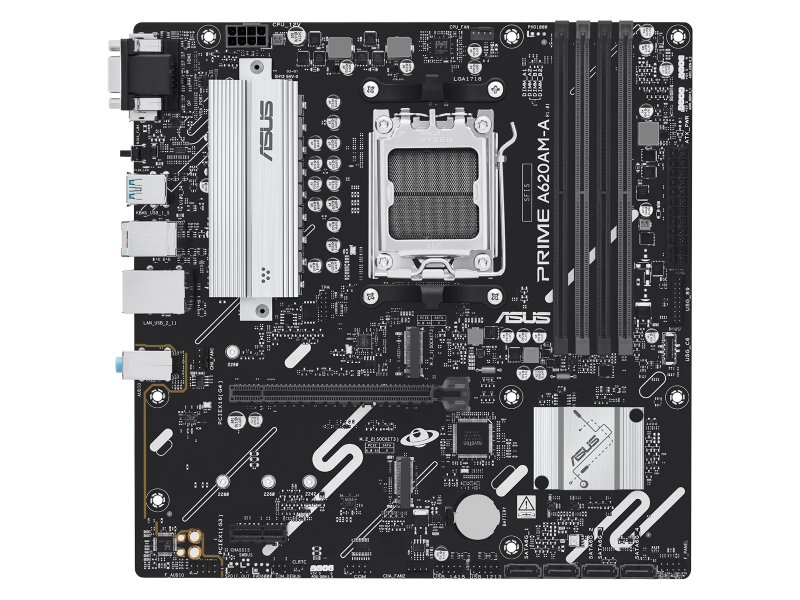 Материнская плата Asus Prime A620AM-A-CSM, Socket AM5, AMD A620A, mATX, RTL [90MB1MY0-M0EAYC]