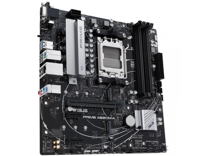 Материнская плата Asus Prime A620M-A-CSM, Socket AM5, AMD A620, mATX, RTL [90MB1F10-M0EAYC]
