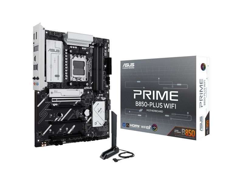 Материнская плата Asus Prime B850-plus Wifi, Socket AM5, AMD B850, ATX, RTL [90MB1L80-M0EAY0]
