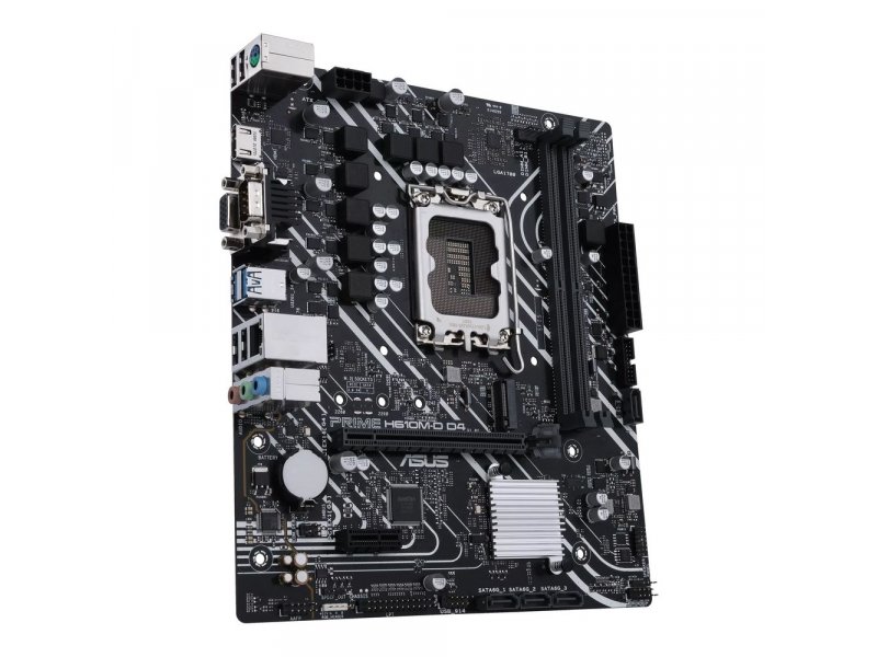 Материнская плата Asus Prime H610M-D D4, Socket LGA 1700, Intel H610, mATX, RTL [90MB1A00-M0EAY0]