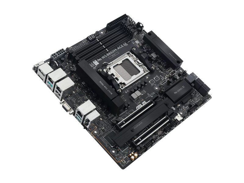 Материнская плата Asus Pro WS B850M-ACE SE, Socket AM5, AMD B850, mATX, RTL [90MB1MN0-M0EAY0]