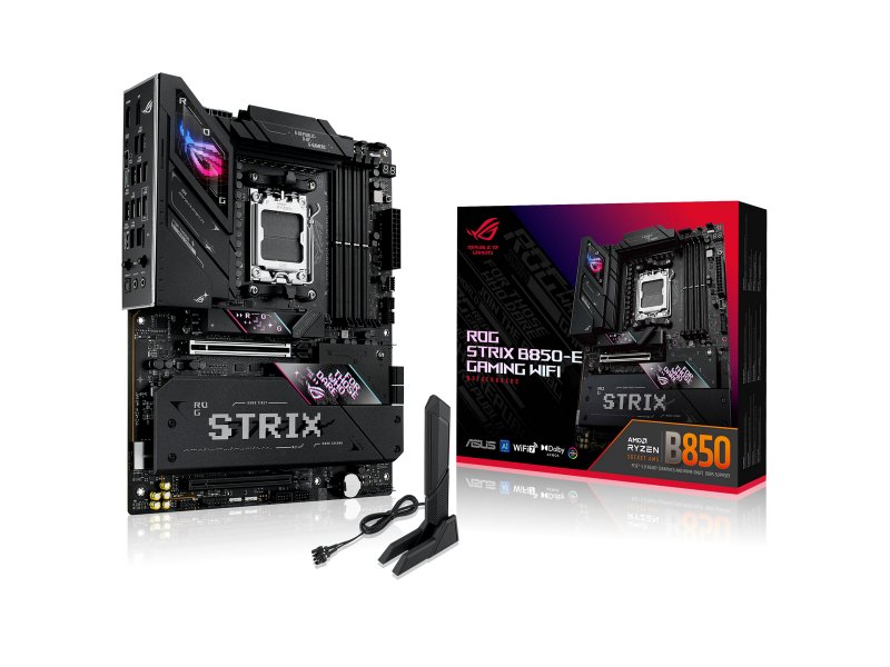 Материнская плата Asus ROG Strix B850-e Gaming Wifi, Socket AM5, AMD B850, ATX, RTL [90MB1J60-M0EAY0]