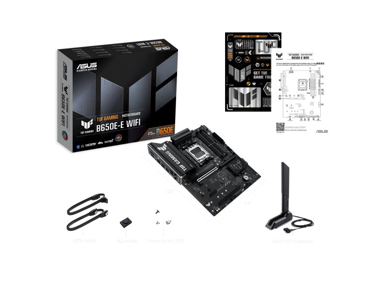 Материнская плата Asus Tuf Gaming B650e-e Wifi, Socket AM5, AMD B650, ATX, RTL [90MB1LT0-M0EAY0]