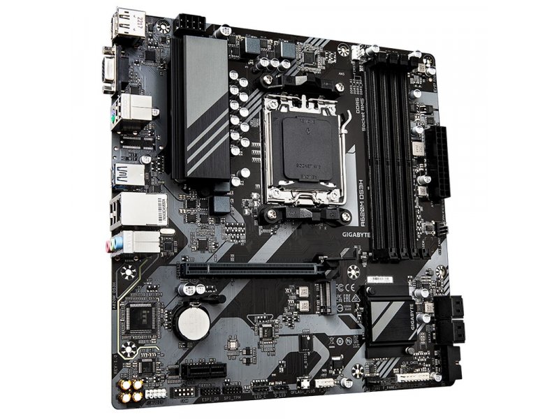 Материнская плата Gigabyte A620M DS3H, Socket AM5, AMD A620, mATX, RTL