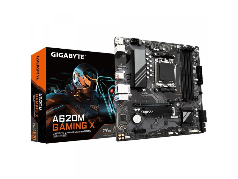 Материнская плата Gigabyte A620M Gaming X, Socket AM5, AMD A620, mATX, RTL