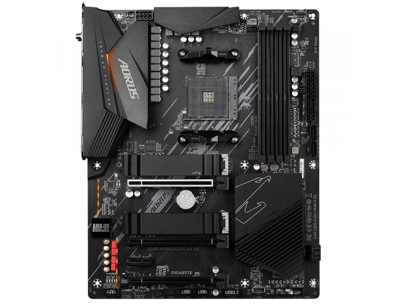 Материнская плата Gigabyte B550 Aorus Elite Ax V2, Socket AM4, AMD B550, ATX, RTL