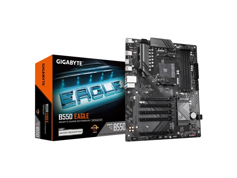 Материнская плата Gigabyte B550 Eagle, Socket AM4, AMD B550, ATX, RTL Материнская плата Gigabyte B550 Eagle, Socket AM4, AMD B550, ATX, RTL