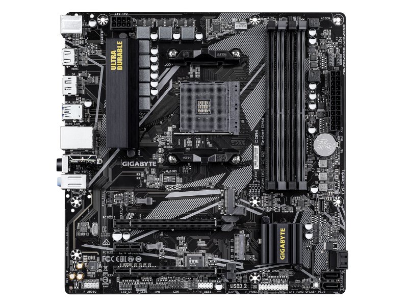 Материнская плата Gigabyte B550M DS3H AC R2, Socket AM4, AMD B550, mATX, RTL