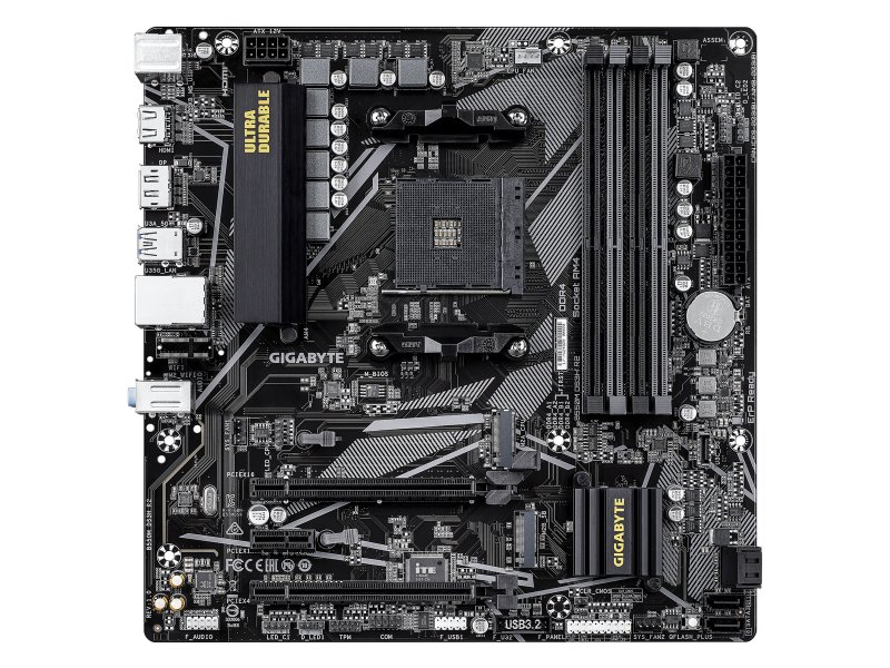 Материнская плата Gigabyte B550M DS3H R2, Socket AM4, AMD B550, mATX, RTL