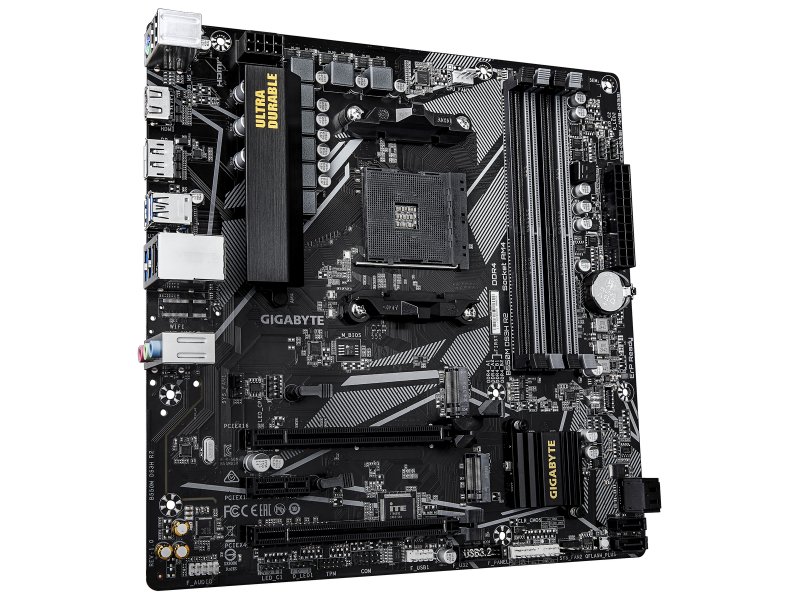 Материнская плата Gigabyte B550M DS3H R2, Socket AM4, AMD B550, mATX, RTL