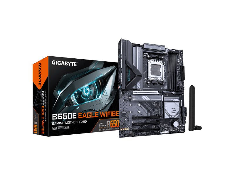 Материнская плата Gigabyte B650e Eagle Wifi6e, Socket AM5, AMD B650, ATX, RTL