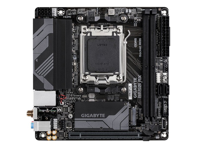 Материнская плата Gigabyte B650I AX, Socket AM5, AMD B650, mATX, RTL