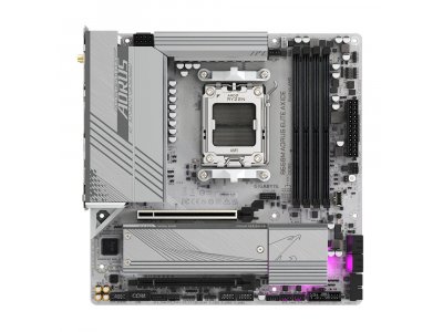 Материнская плата Gigabyte B650m Aorus Elite Ax Ice, Socket AM5, AMD B650, mATX, RTL Материнская плата Gigabyte B650m Aorus Elite Ax Ice, Socket AM5, AMD B650, mATX, RTL