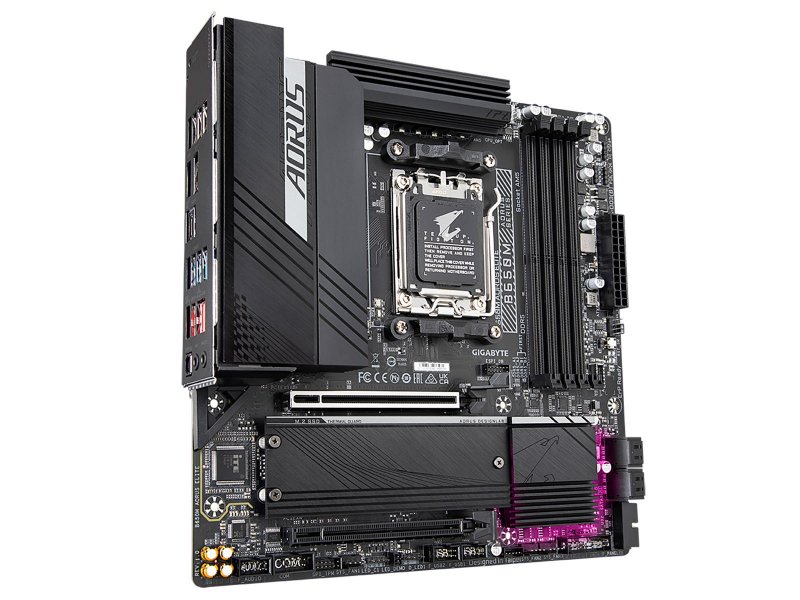 Материнская плата Gigabyte B650m Aorus Elite, Socket AM5, AMD B650, mATX, RTL