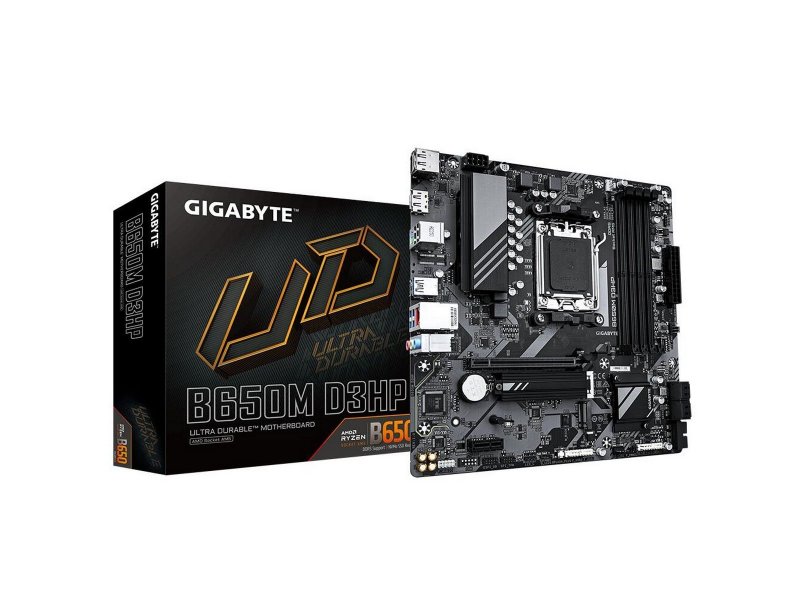 Материнская плата Gigabyte B650M D3HP AX, Socket AM5, AMD B650, mATX, RTL