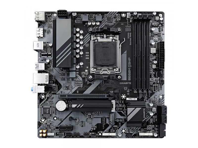 Материнская плата Gigabyte B650M D3HP, Socket AM5, AMD B650, mATX, RTL