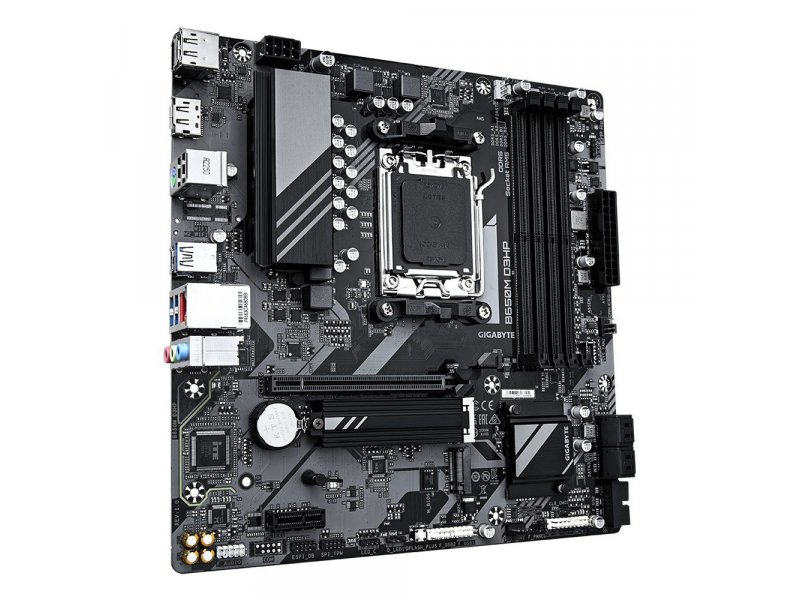 Материнская плата Gigabyte B650M D3HP, Socket AM5, AMD B650, mATX, RTL Материнская плата Gigabyte B650M D3HP, Socket AM5, AMD B650, mATX, RTL