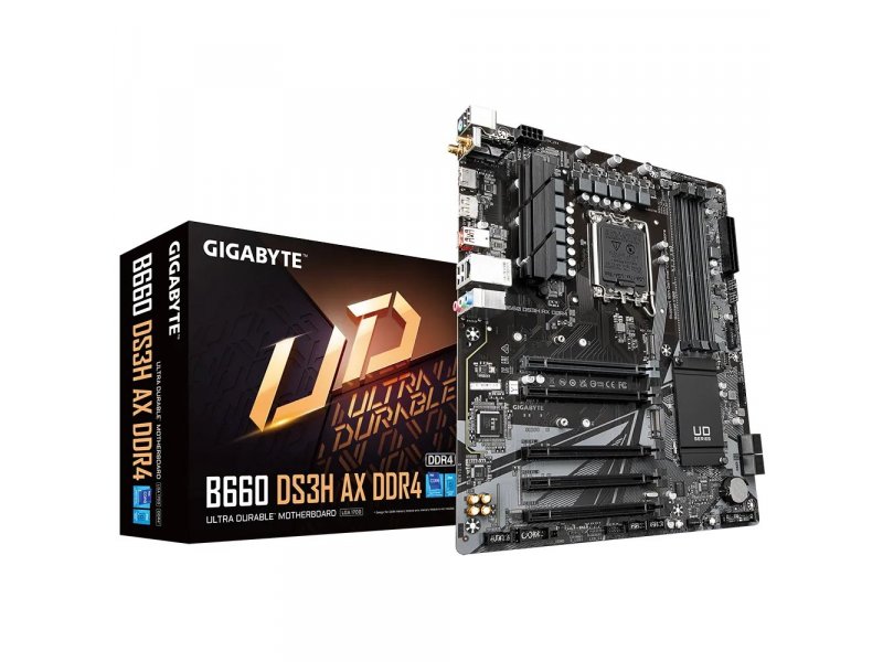 Материнская плата Gigabyte B660 DS3H AX, Socket LGA 1700, Intel B660, ATX, RTL