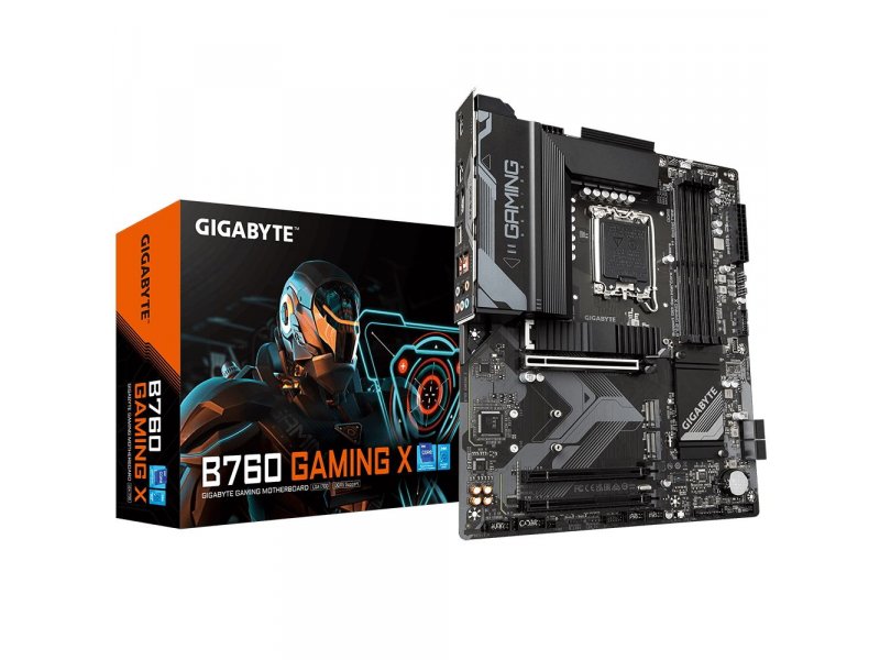 Материнская плата Gigabyte B760 Gaming X, Socket LGA 1700, Intel B760, ATX, RTL Материнская плата Gigabyte B760 Gaming X, Socket LGA 1700, Intel B760, ATX, RTL