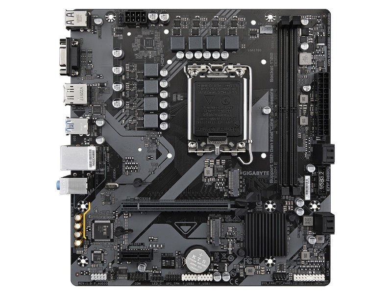 Материнская плата Gigabyte B760M E, Socket LGA 1700, Intel B760, mATX, RTL