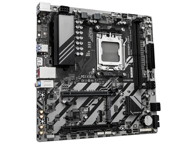 Материнская плата Gigabyte B840M D2H, Socket AM5, AMD B840, mATX, RTL Материнская плата Gigabyte B840M D2H, Socket AM5, AMD B840, mATX, RTL