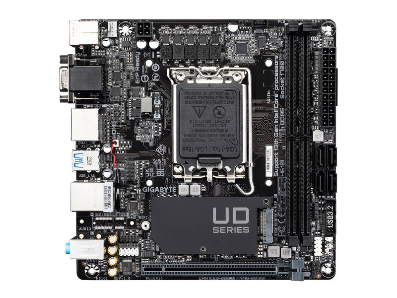 Материнская плата Gigabyte B840M DS3H, Socket AM5, AMD B840, mATX, RTL