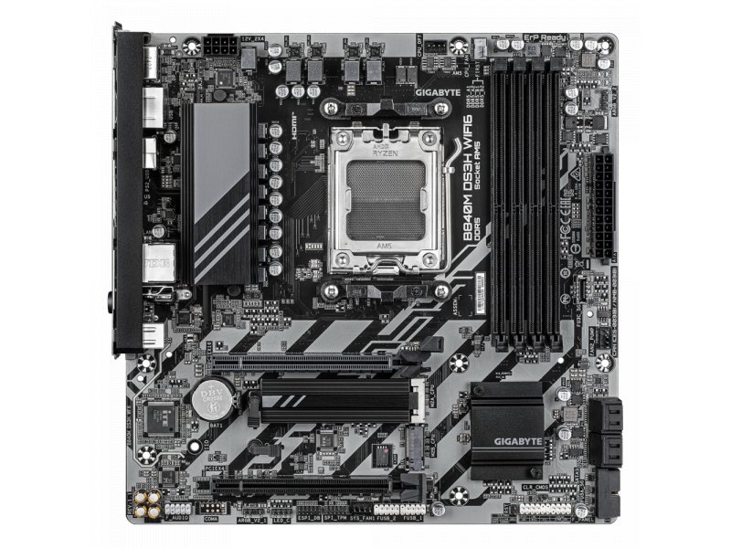 Материнская плата Gigabyte B840M DS3H WIFI6, Socket AM5, AMD B840, mATX, RTL