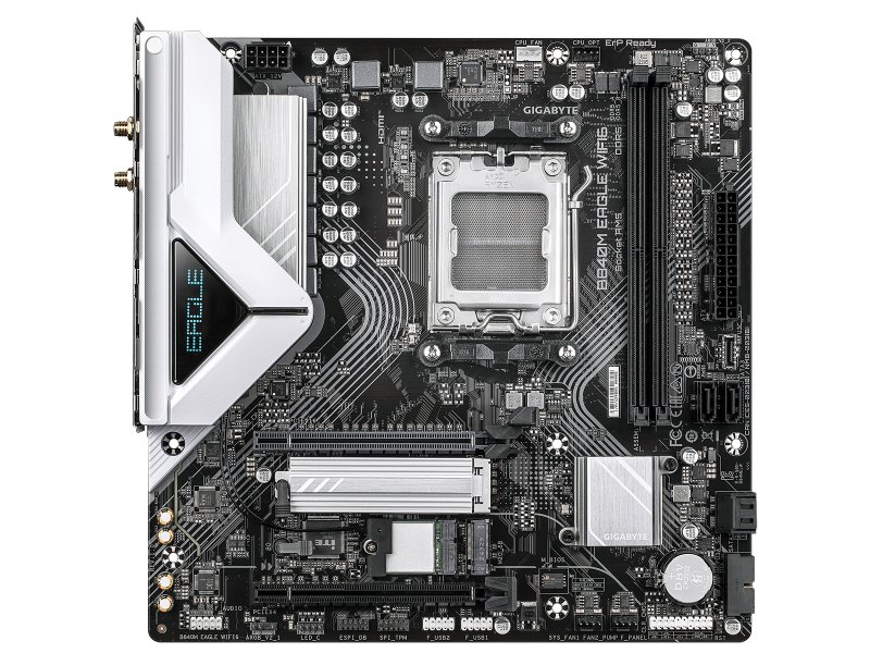 Материнская плата Gigabyte B840M Eagle Wifi6, Socket AM5, AMD B840, mATX, RTL