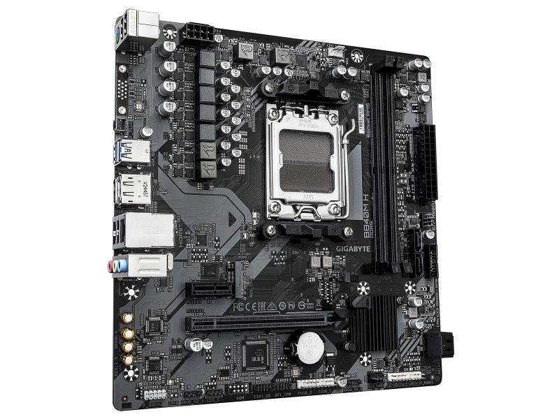 Материнская плата Gigabyte B840M H, Socket AM5, AMD B840, mATX, RTL