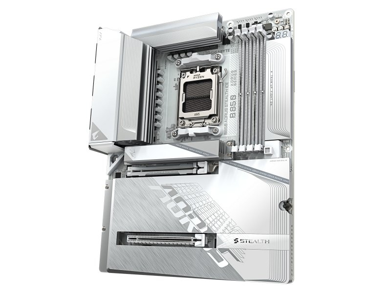Материнская плата Gigabyte B850 Aorus Stealth Ice, Socket AM5, AMD B850, ATX, RTL Материнская плата Gigabyte B850 Aorus Stealth Ice, Socket AM5, AMD B850, ATX, RTL