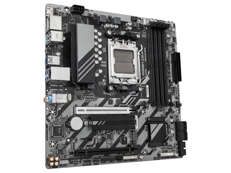 Материнская плата Gigabyte B850M D3HP, Socket AM5, AMD B850, mATX, RTL