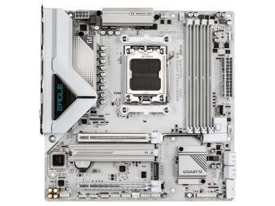 Материнская плата Gigabyte B850m Eagle Wifi6e Ice, Socket AM5, AMD B850, mATX, RTL Материнская плата Gigabyte B850m Eagle Wifi6e Ice, Socket AM5, AMD B850, mATX, RTL
