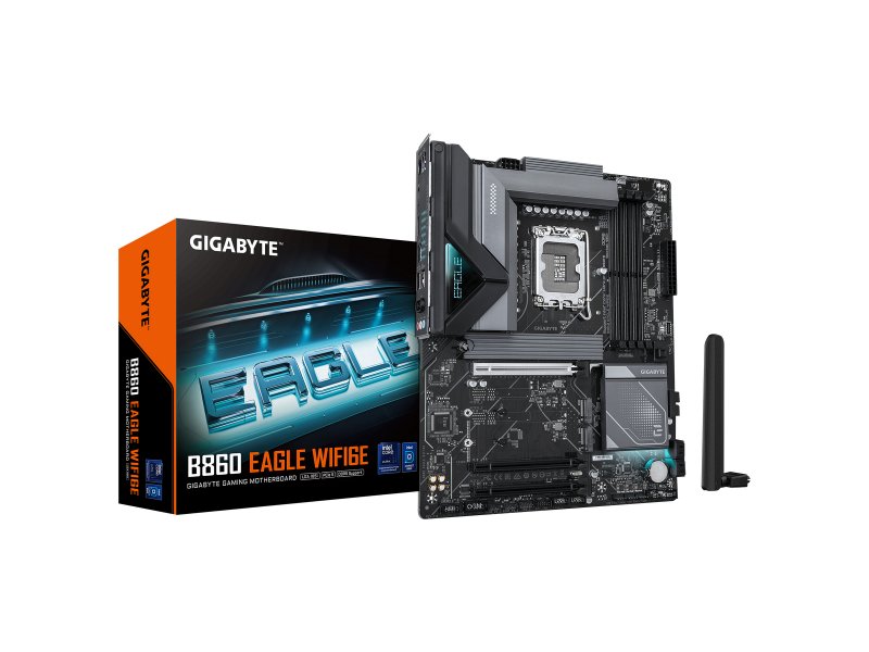 Материнская плата Gigabyte B860 Eagle Wifi6e, Socket LGA 1851, Intel B860, ATX, RTL Материнская плата Gigabyte B860 Eagle Wifi6e, Socket LGA 1851, Intel B860, ATX, RTL