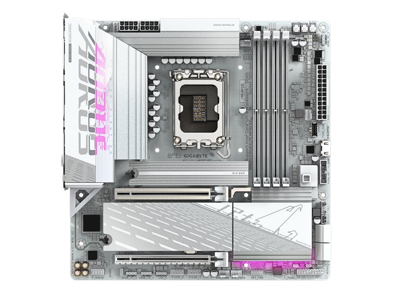 Материнская плата Gigabyte B860m Aorus Elite Wifi6e, Socket LGA 1851, Intel B860, mATX, RTL