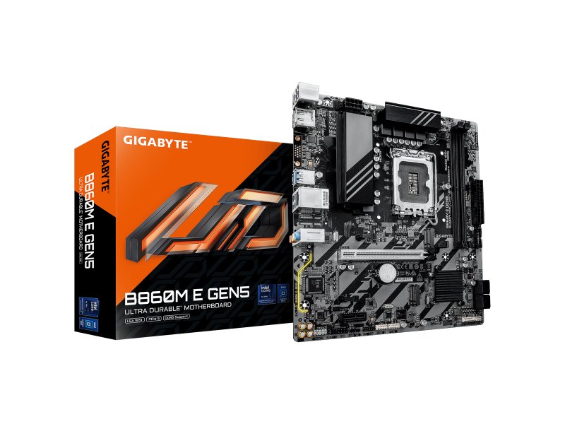 Материнская плата Gigabyte B860M E GEN5 B860, Socket LGA 1851, Intel B860, mATX, RTL