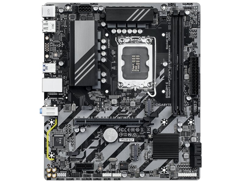Материнская плата Gigabyte B860M E, Socket LGA 1851, Intel B860, mATX, RTL