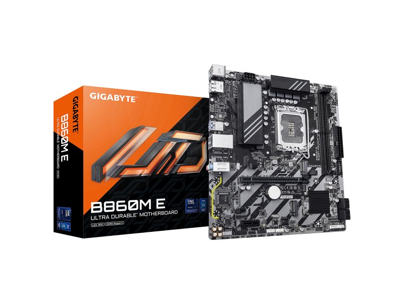 Материнская плата Gigabyte B860M E, Socket LGA 1851, Intel B860, mATX, RTL Материнская плата Gigabyte B860M E, Socket LGA 1851, Intel B860, mATX, RTL