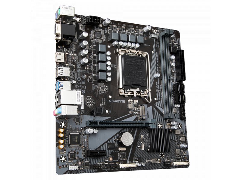 Материнская плата Gigabyte H610M H DDR4, Socket LGA 1700, Intel H610, mATX, RTL