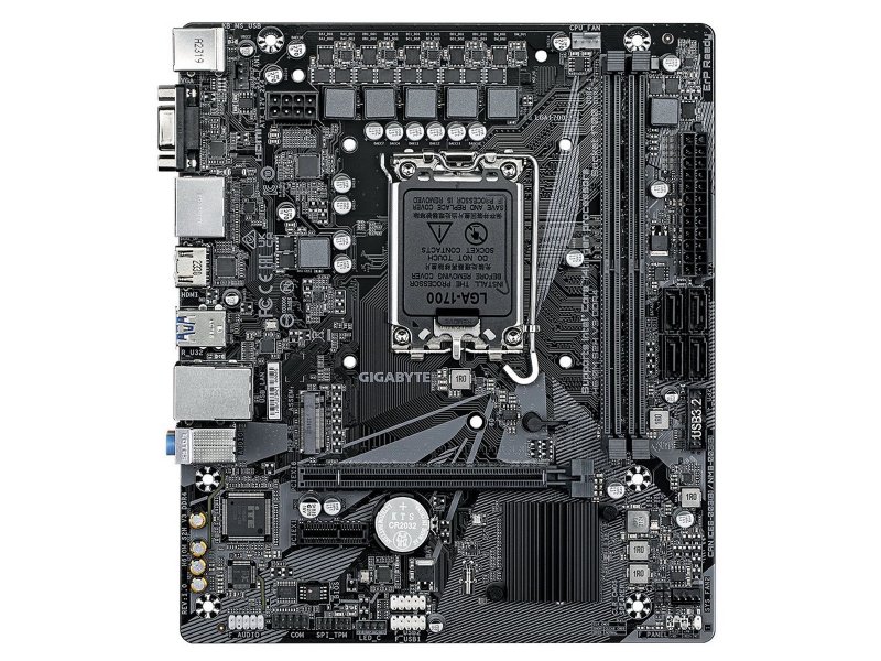 Материнская плата Gigabyte H610M S2H V3 DDR4, Socket LGA 1700, Intel H610, mATX, RTL