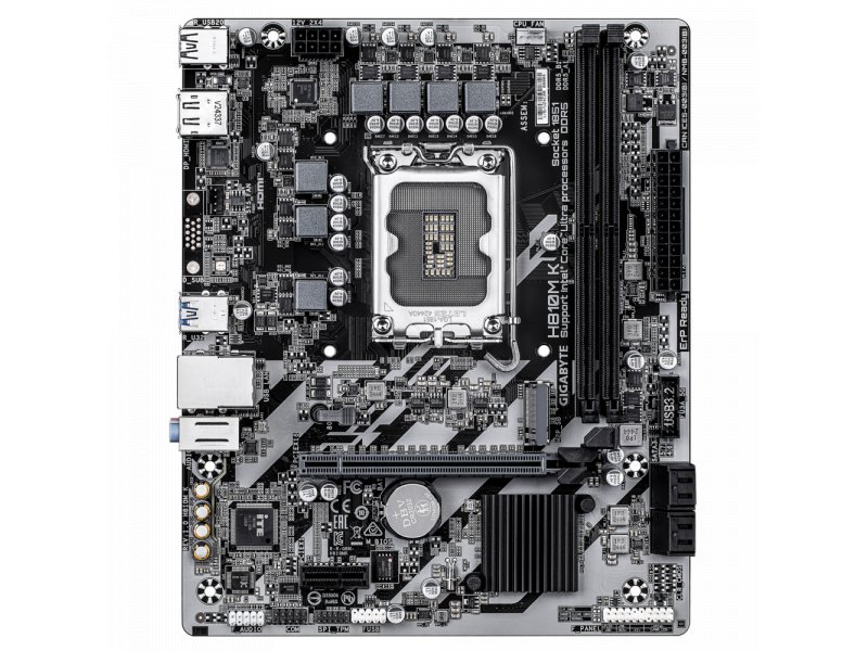 Материнская плата Gigabyte H810M K, Socket LGA 1851, Intel H810, mATX, RTL