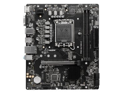 Материнская плата MSI Pro H610M-E, Socket LGA 1700, Intel H610, mATX, RTL Материнская плата MSI Pro H610M-E, Socket LGA 1700, Intel H610, mATX, RTL