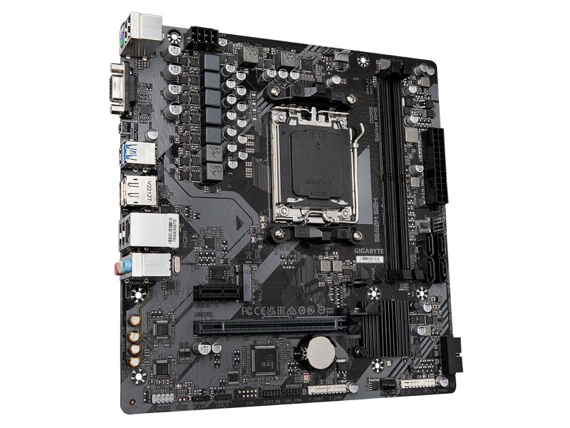 Материнская плата Gigabyte B650M S2H, Socket AM5, AMD B650, mATX, RTL Материнская плата Gigabyte B650M S2H, Socket AM5, AMD B650, mATX, RTL